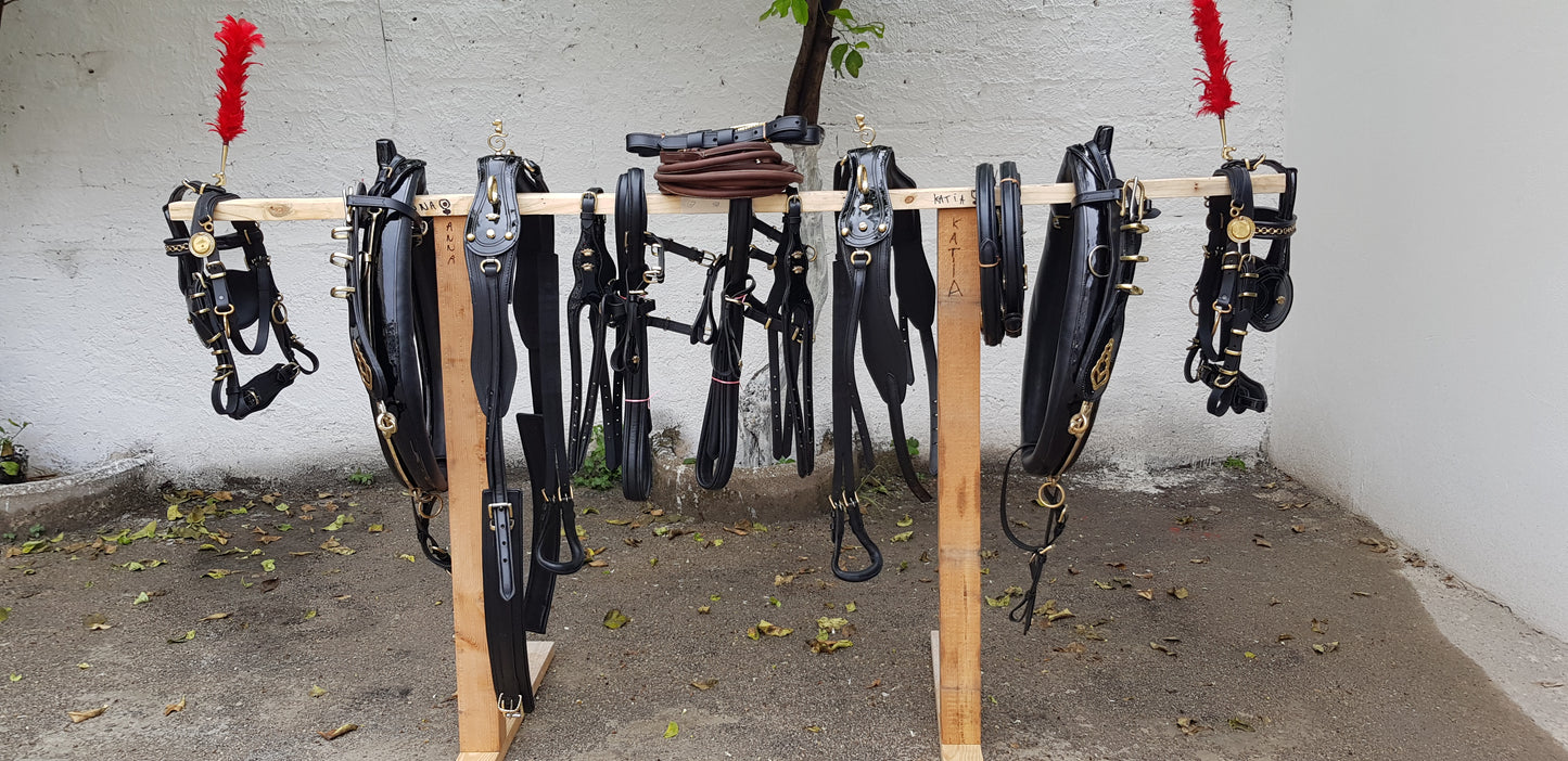 FINIMENTO PARIGLIA NERO LUCIDO/ ACCESSORI OTTONE