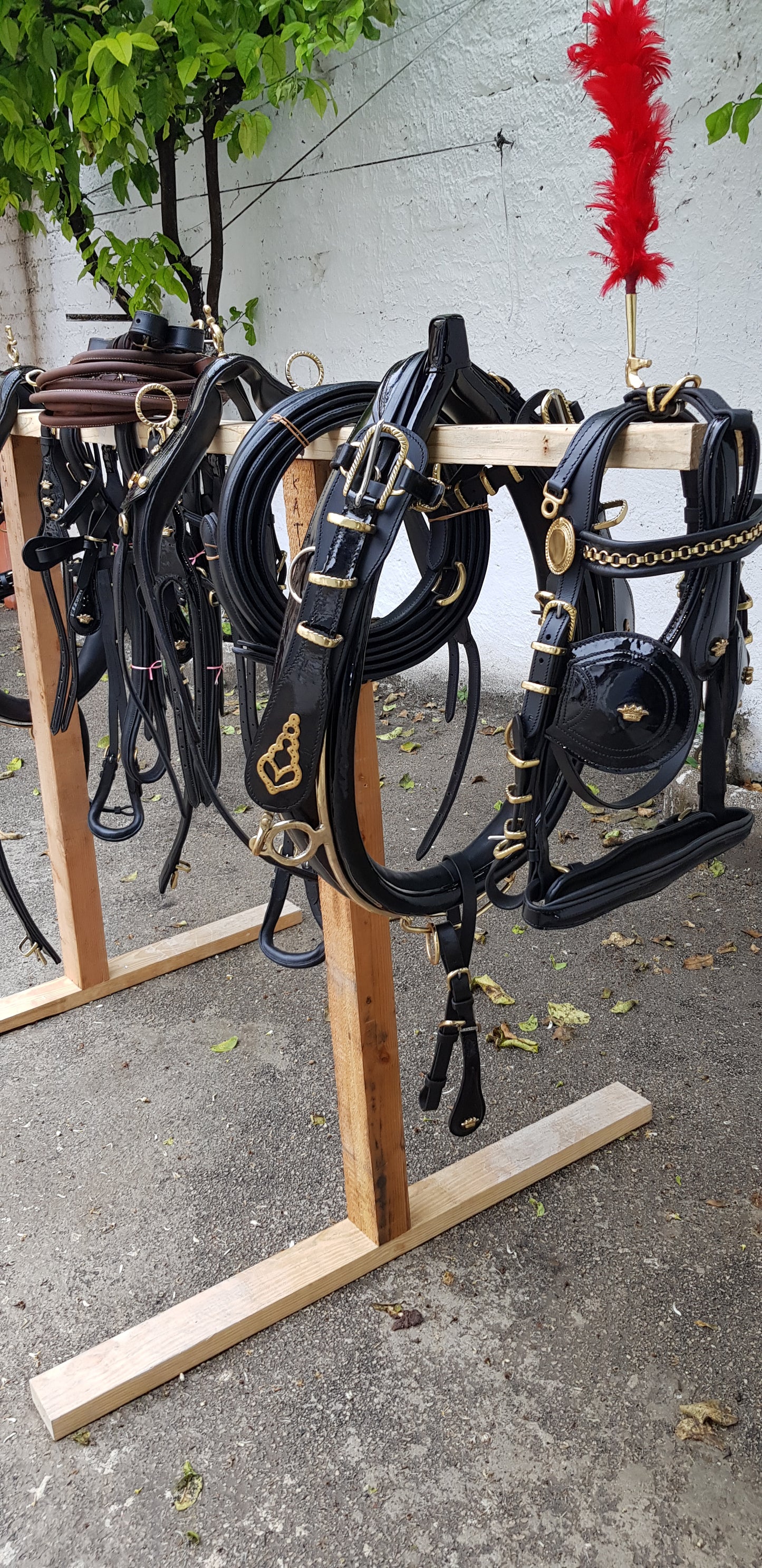 FINIMENTO PARIGLIA NERO LUCIDO/ ACCESSORI OTTONE