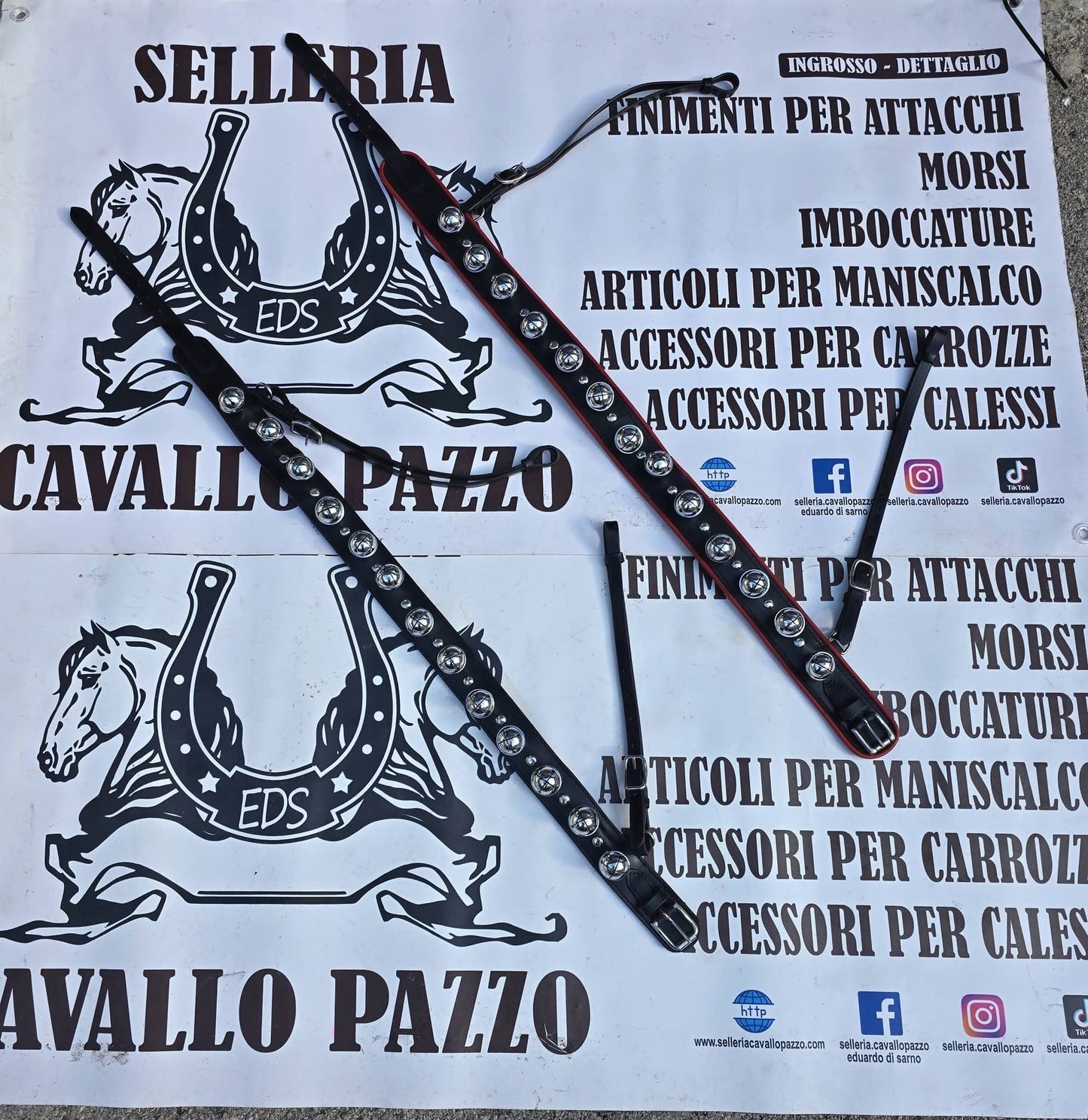 Collane con sonagli per attacco o per sella