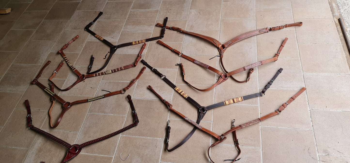 SET , FINIMENTI TESTIERA REDINI PETTORALE WESTERN