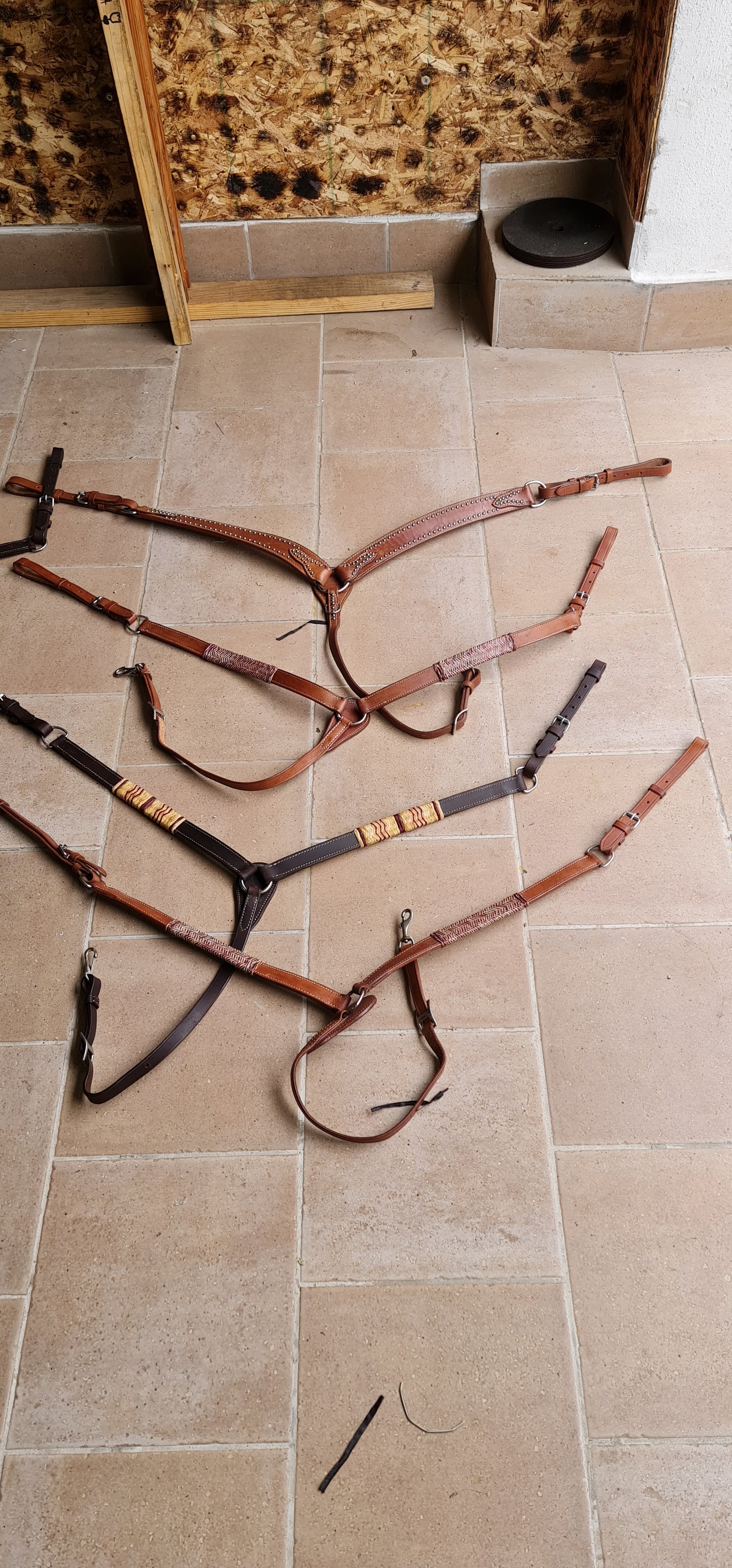 SET , FINIMENTI TESTIERA REDINI PETTORALE WESTERN