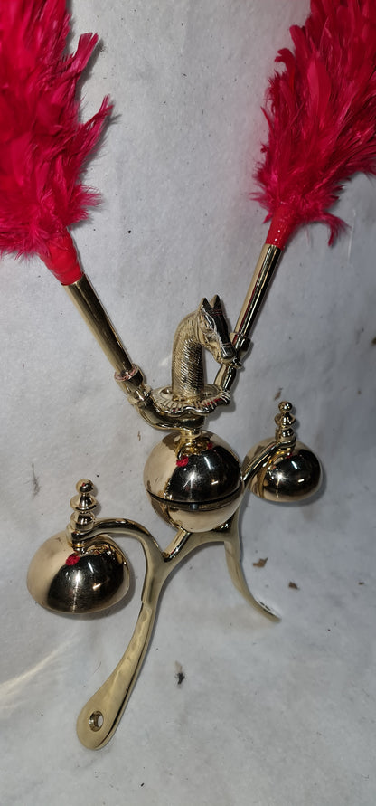TRIS CAMPANELLI CON TESTA CAVALLO