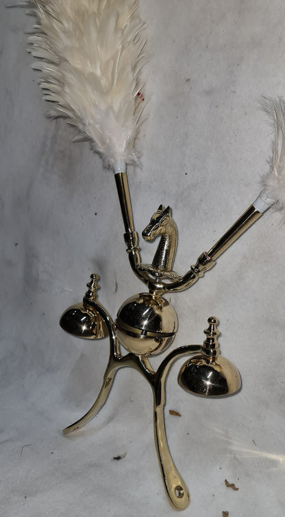 TRIS CAMPANELLI CON TESTA CAVALLO