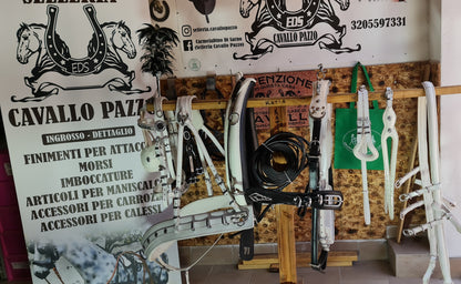 FINIMENTO SINGOLO IN CUOIO BIANCO LUCIDO