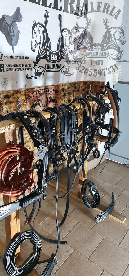 FINIMENTO PARIGLIA NERO LUCIDO/ ACCESSORI OTTONE RITAGLIATI