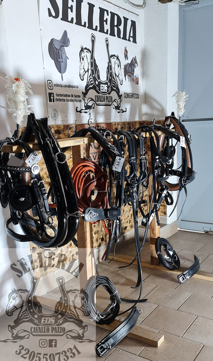 FINIMENTO PARIGLIA NERO LUCIDO/ ACCESSORI OTTONE RITAGLIATI