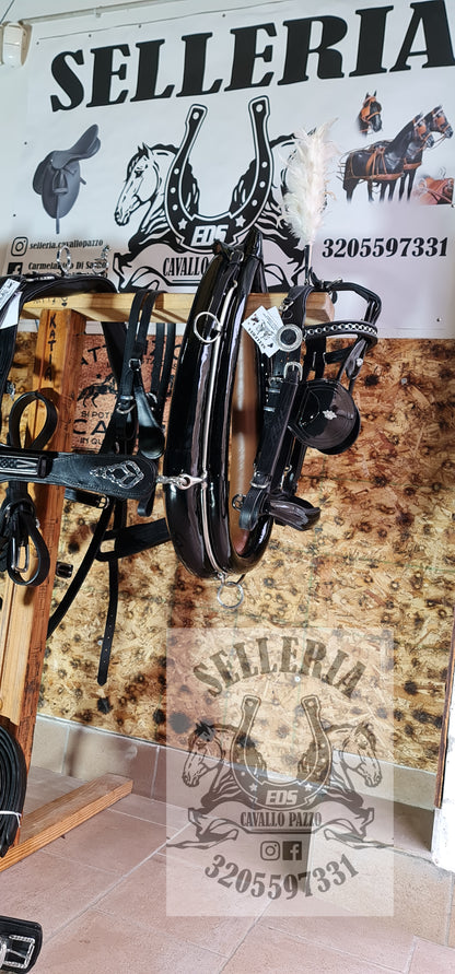 FINIMENTO PARIGLIA NERO LUCIDO/ ACCESSORI OTTONE RITAGLIATI