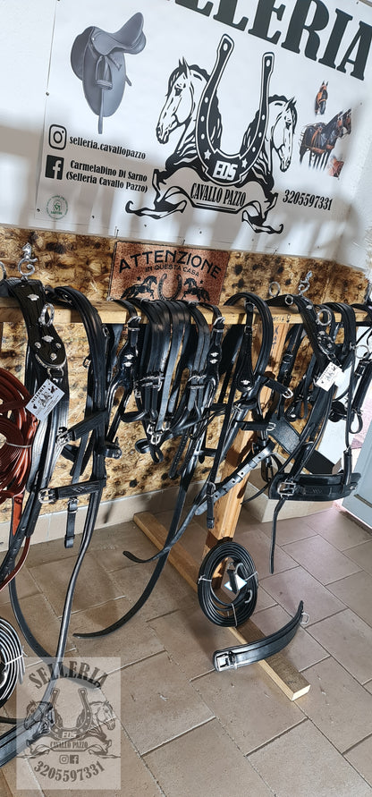 FINIMENTO PARIGLIA NERO LUCIDO BOX IN CUOIO INCISO/ CROMATI