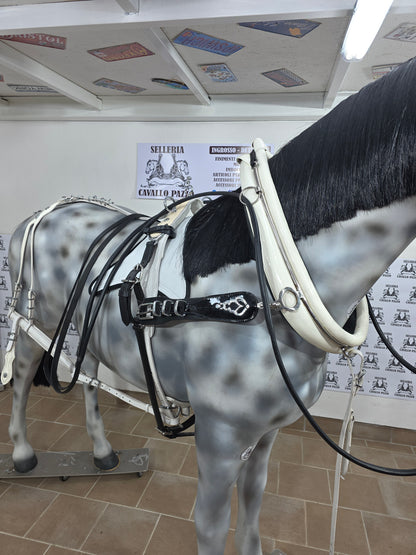 FINIMENTO IN CUOIO BIANCO LUCIDO