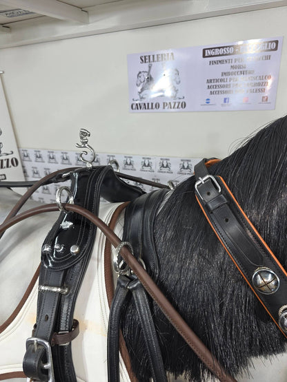 FINIMENTO COMPLETO SINGOLO IN CUOIO LUCIDO