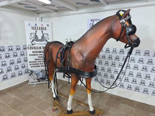 FINIMENTO SINGOLO IN CUOIO NERO O MARRONE