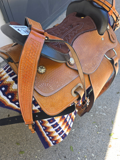 SELLA WESTERN IN CUOIO NATURALE