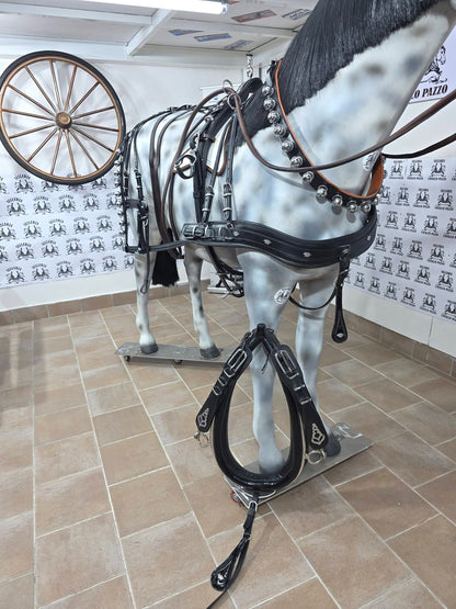 FINIMENTO COMPLETO SINGOLO IN CUOIO LUCIDO