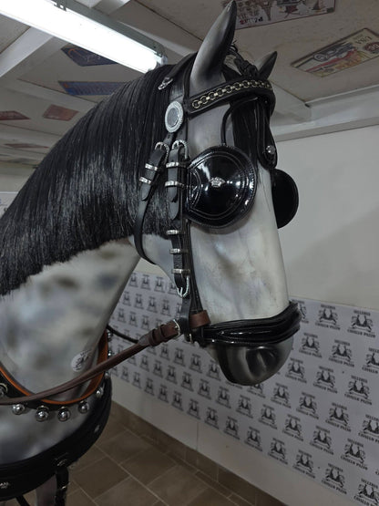 FINIMENTO COMPLETO SINGOLO IN CUOIO LUCIDO