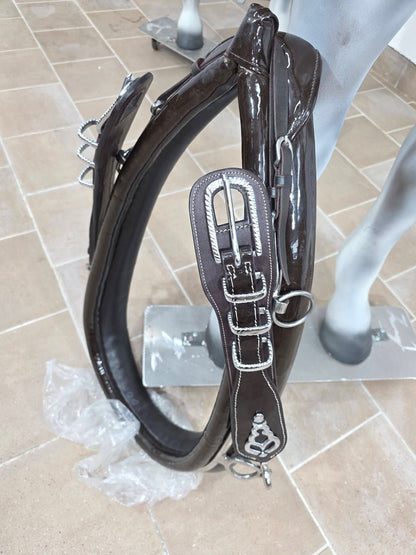 FINIMENTO COMPLETO SINGOLO IN MARRONE LUCIDO