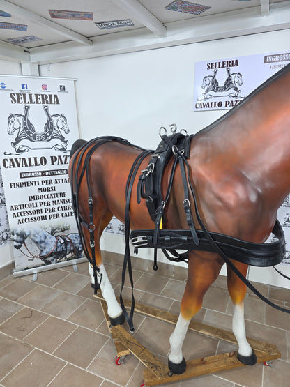 FINIMENTO SINGOLO IN CUOIO NERO O MARRONE