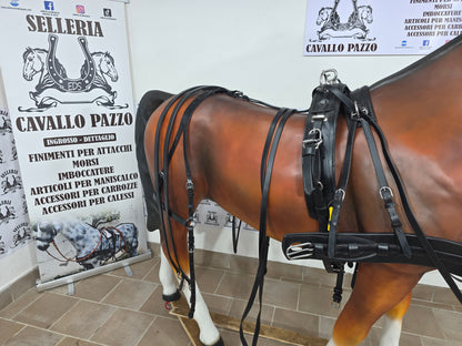 FINIMENTO SINGOLO IN CUOIO NERO O MARRONE