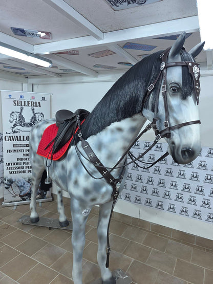 Sella inglese marrone completa o senza accessori