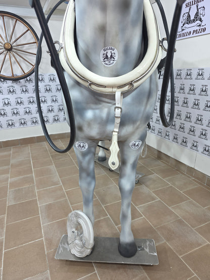 FINIMENTO IN CUOIO BIANCO LUCIDO