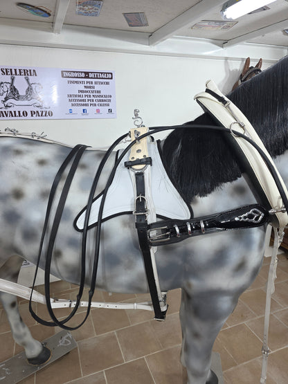 FINIMENTO IN CUOIO BIANCO LUCIDO