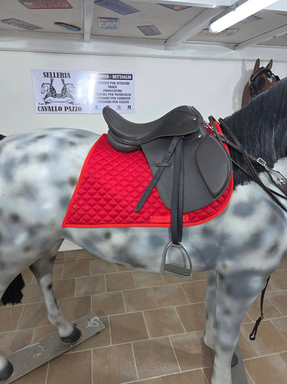 Sella inglese marrone completa o senza accessori