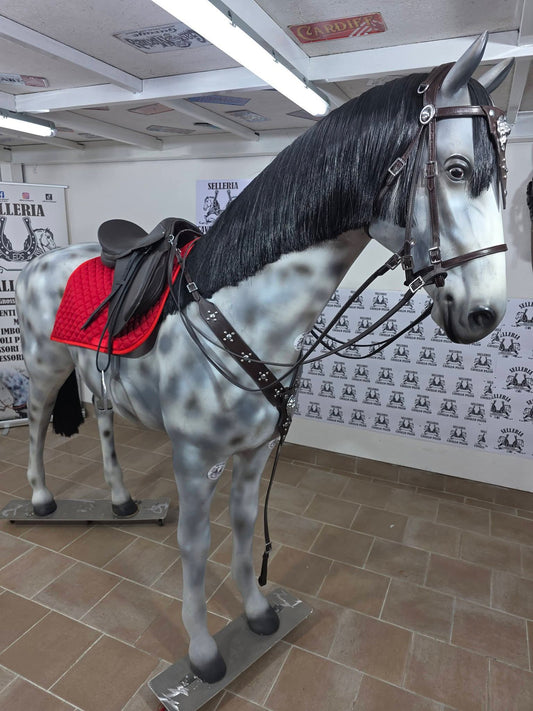 Sella inglese marrone completa o senza accessori