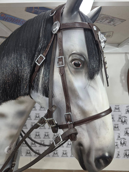 Sella inglese marrone completa o senza accessori