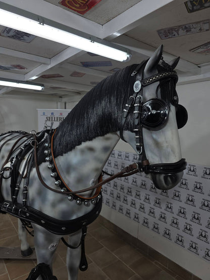 FINIMENTO COMPLETO SINGOLO IN CUOIO LUCIDO