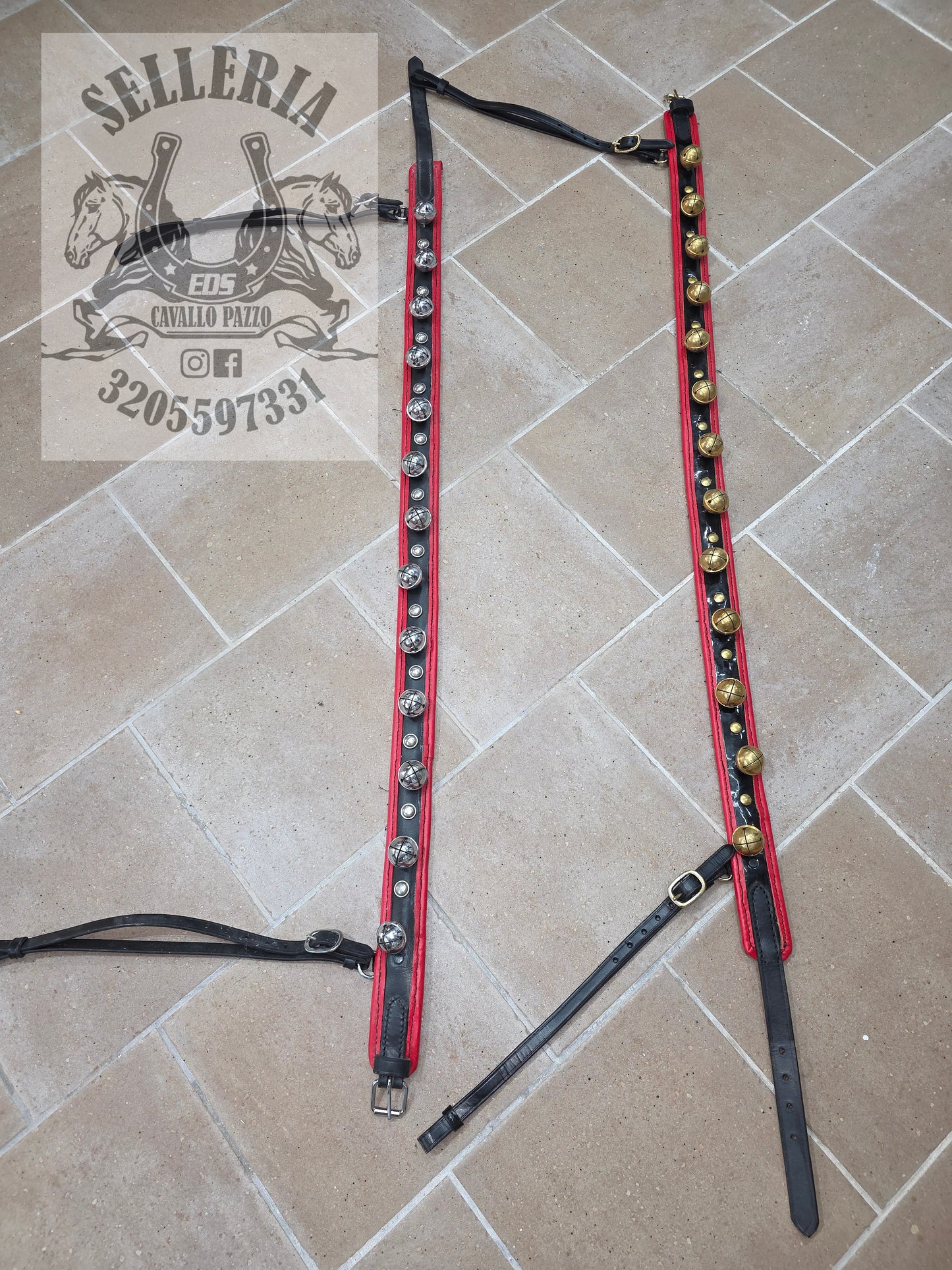 Collane con sonagli per attacco o per sella